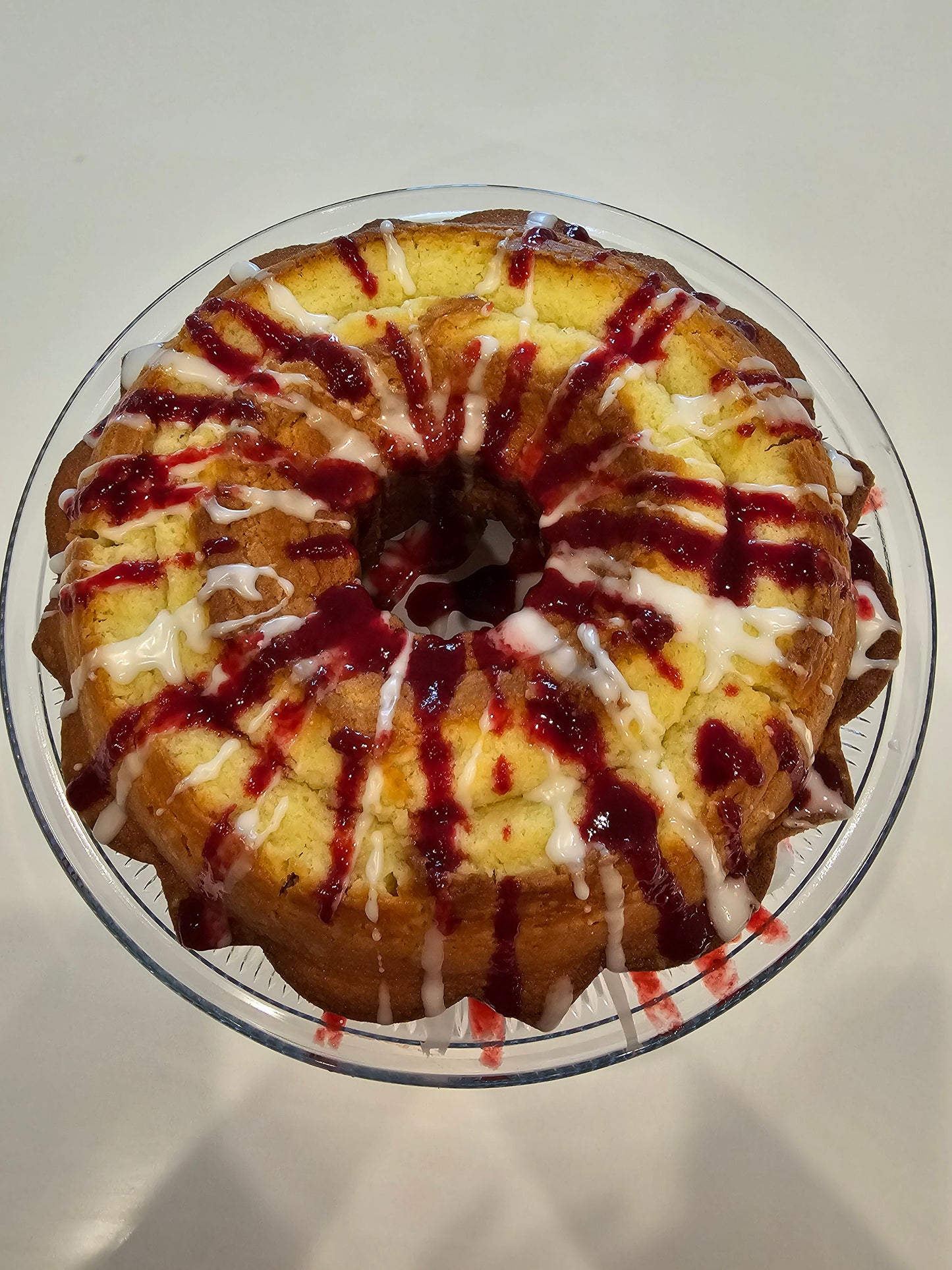 Lemon Raspberry Pound Cake