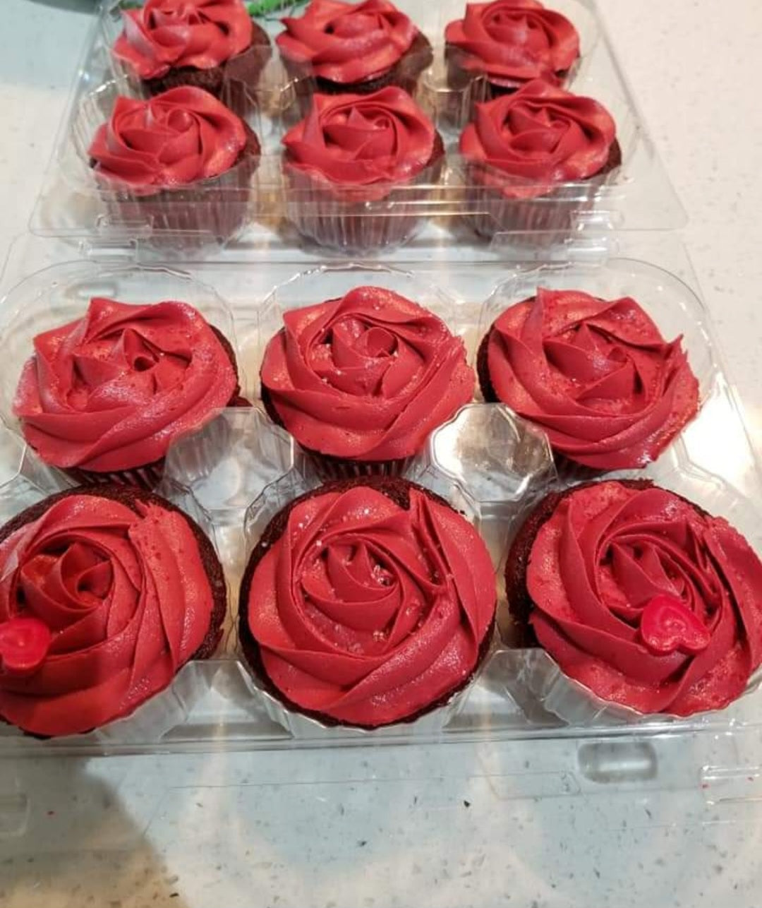 Red Velvet Cupcakes with Cream Cheese Buttercream (1 dozen) *Non-shippable*